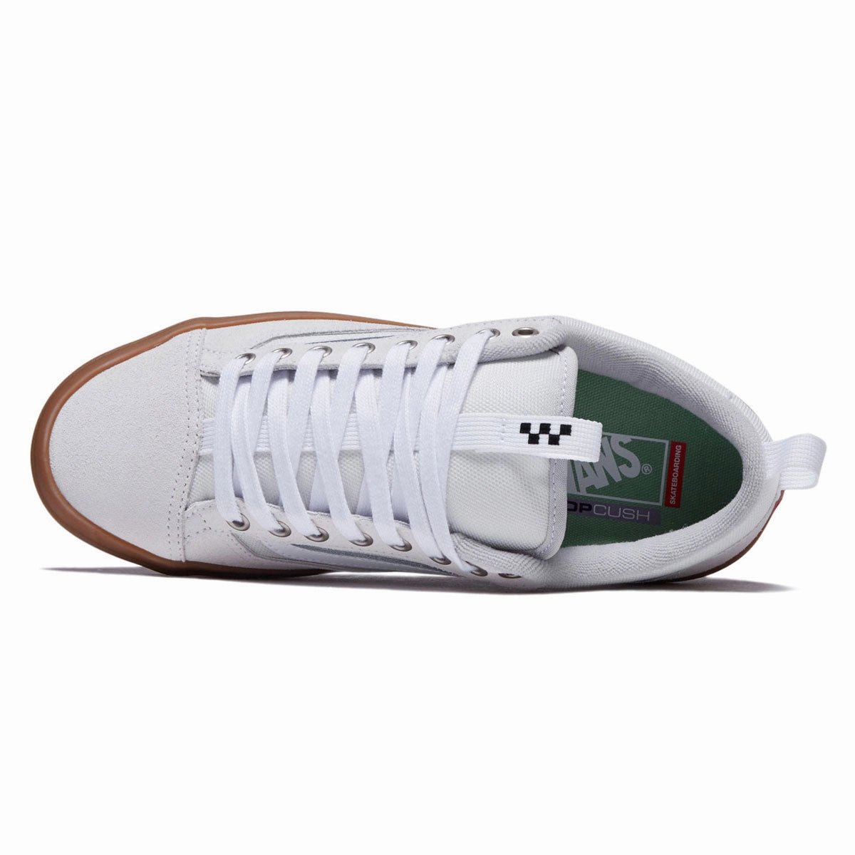 Vans Skate Old Skool 36  Shoes - White/Gum Sal Skate Shoes