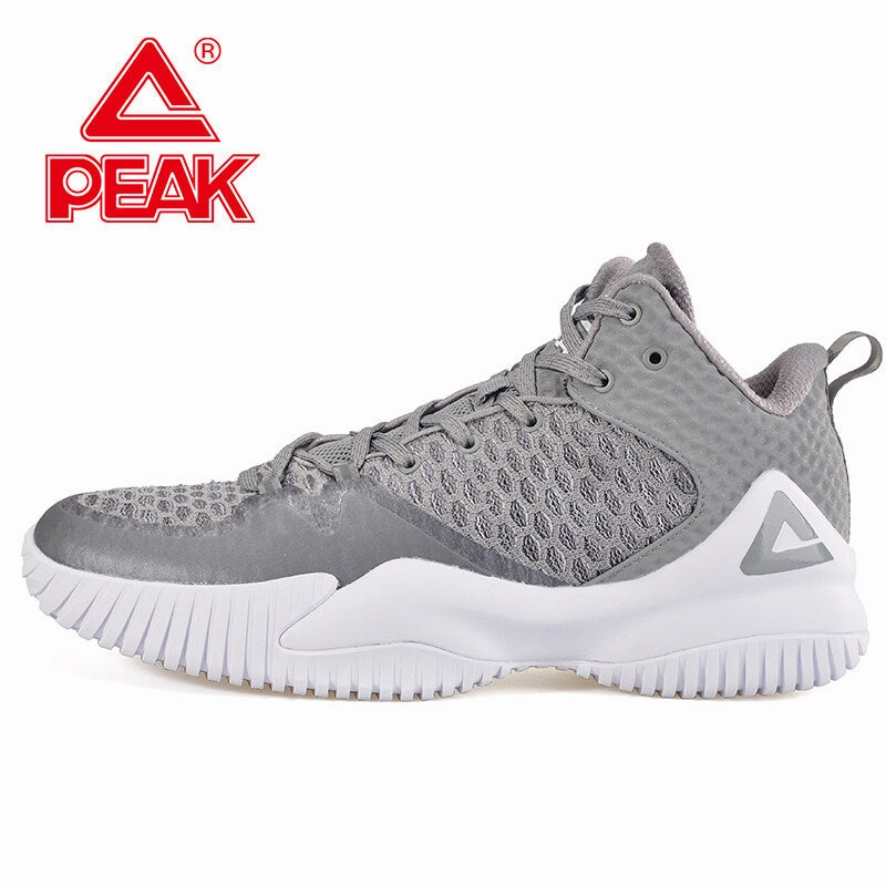 PEAK Basketball Shoes Men Lou Williams Street Master Professional Damping Cushioning Tech Sneakers Breathable Seamless Upper E73421A Basketball Shoes For Heel Pain