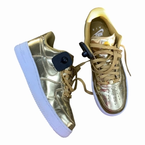 Nike Zoom Pegasus Shoes Shoes Athletic By Nike In Gold & White, Size:9