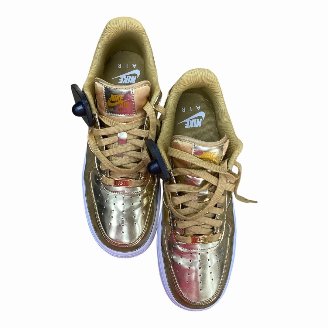 Shoes Athletic By Nike In Gold & White, Size:9 Nike Shoes Summer