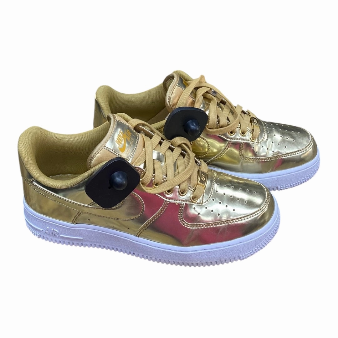 Serena Williams Nike Shoes Shoes Athletic By Nike In Gold & White, Size:9