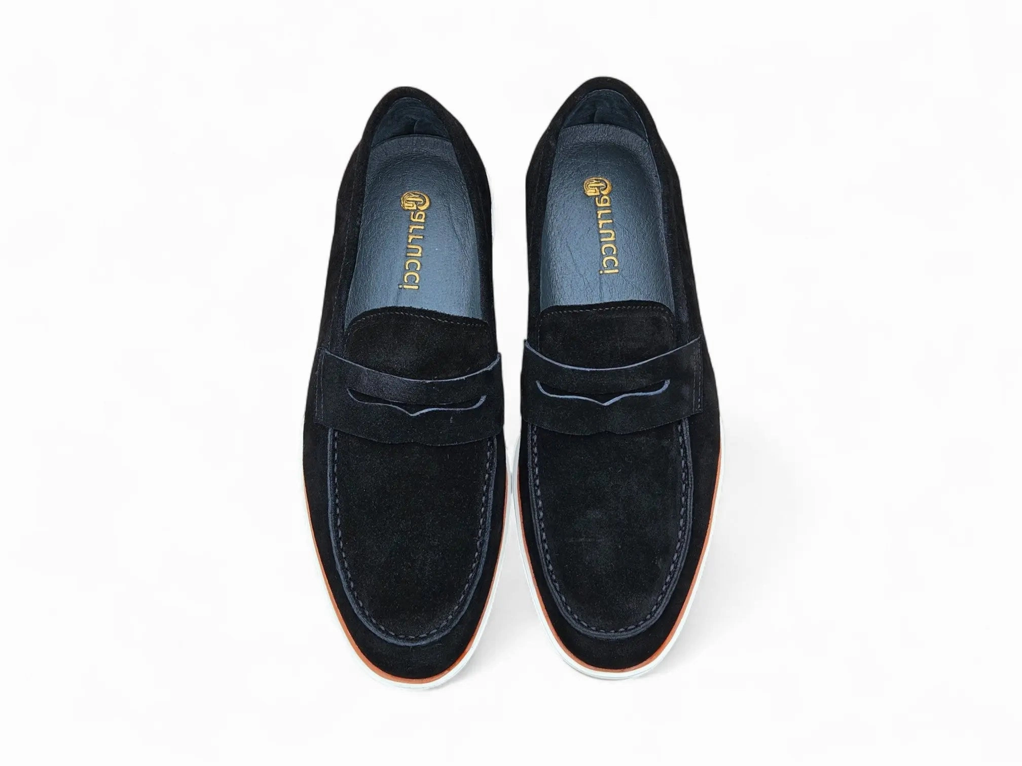 90s Loafers Supple Suede Penny Loafer with Sporty Sole