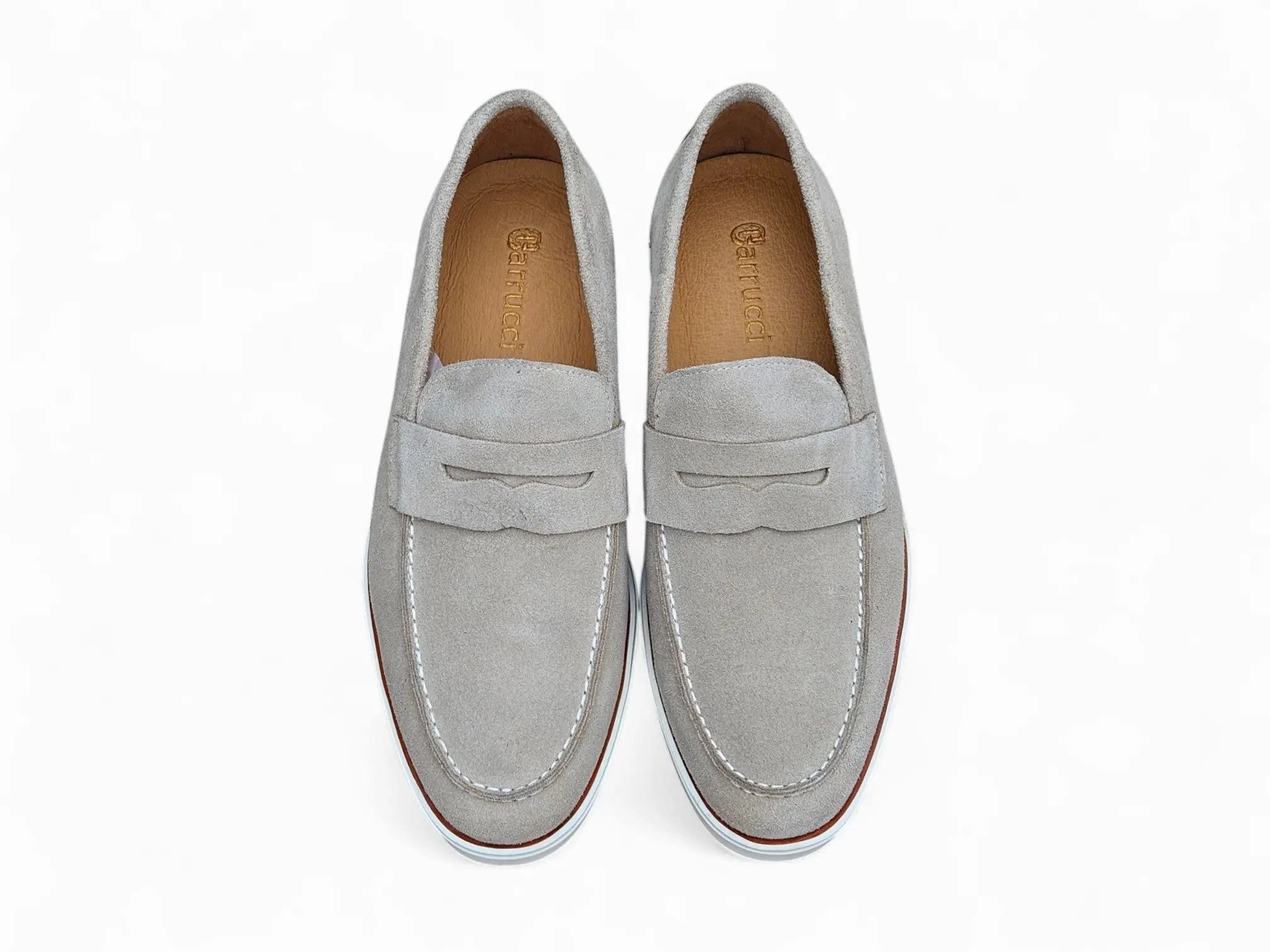 Supple Suede Penny Loafer with Sporty Sole Worn Out Loafers