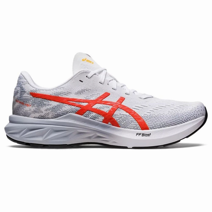 Asics Solution Swift Ff Tennis Shoes Men's Asics DYNABLAST 3, White/Cherry Tomato, 11.5 D Medium