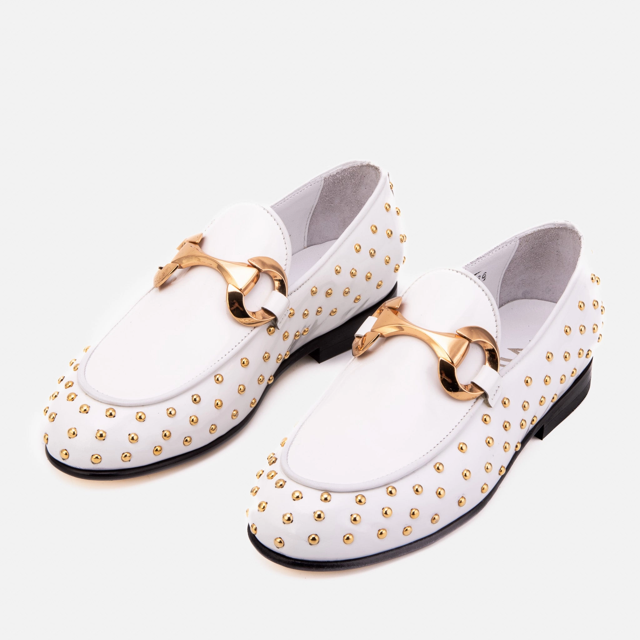Socks Loafers The Jupiter  Shoe White Spike Leather  Bit Dress Loafer Limited Edition Women  Shoe