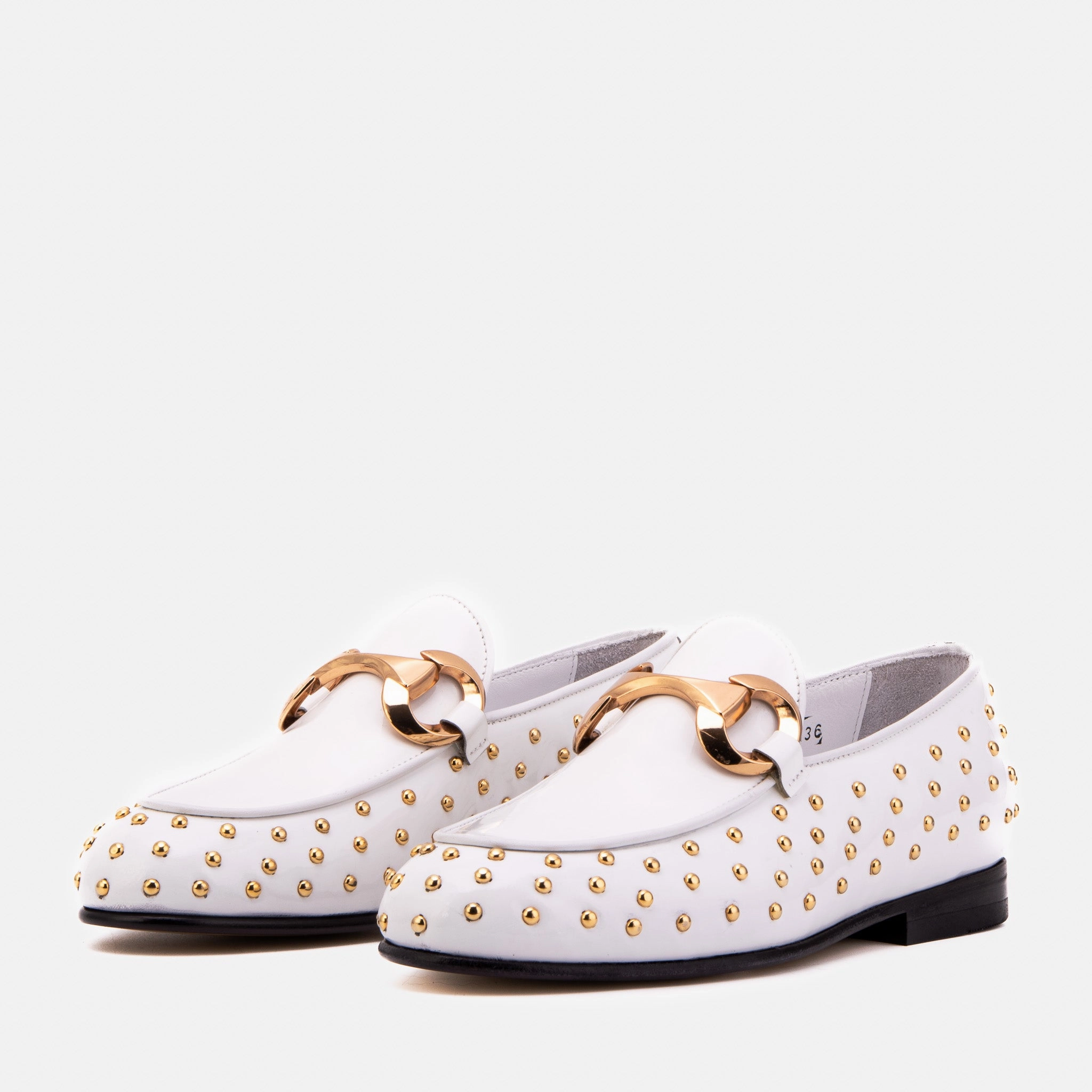 Expensive Loafers Brands The Jupiter  Shoe White Spike Leather  Bit Dress Loafer Limited Edition Women  Shoe