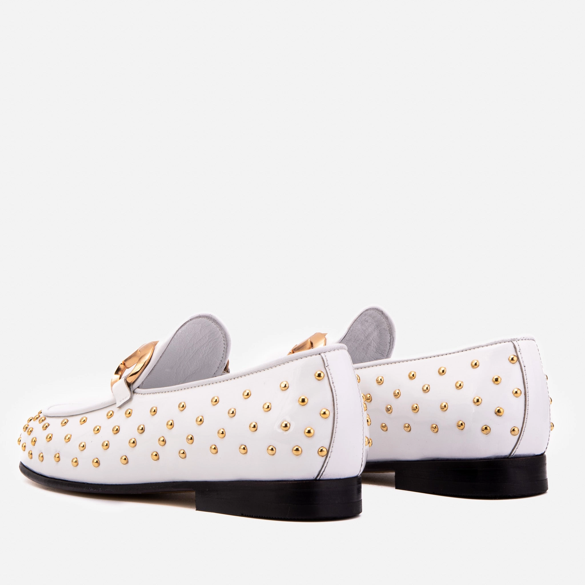 Loafers Sports Bar The Jupiter  Shoe White Spike Leather  Bit Dress Loafer Limited Edition Women  Shoe