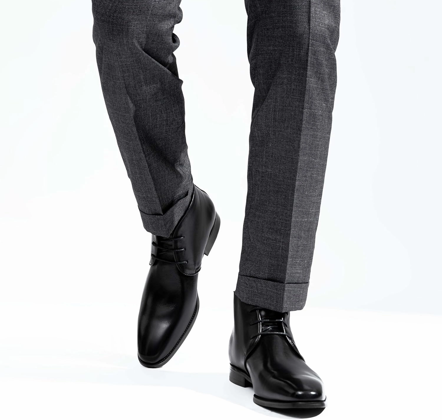 Boots La Canadienne Jousen Leather Boots for Men Dress Classic Mens Boots Polish Retro Ankle Chukka Boots Mens