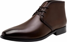 Most Comfortable Safety Boots Jousen Leather Boots for Men Dress Classic Mens Boots Polish Retro Ankle Chukka Boots Mens