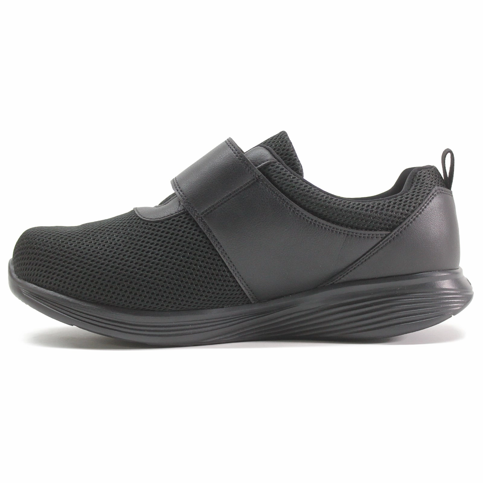 2 Zerogrand Stitchlite Oxford MBT Modena De Acacia Textile Leather Men's Hook and loop Black Shoes