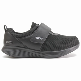 MBT Modena De Acacia Textile Leather Men's Hook and loop Black Shoes øriginalgrand Wingtip Oxfords