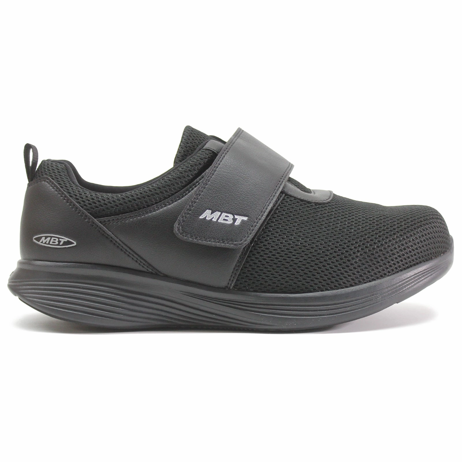 Colorful Oxfords MBT Modena De Acacia Textile Leather Men's Hook and loop Black Shoes