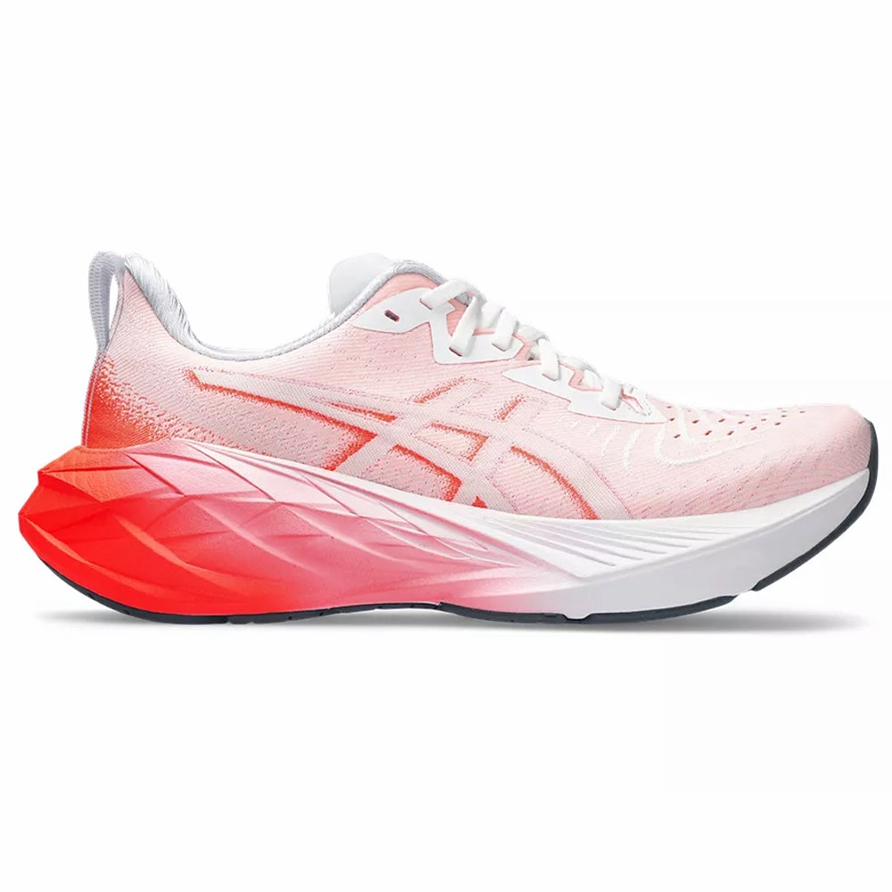 Men's Asics Novablast 4, White/Sunrise Red, 7 D Medium Asics Jolt 4 Running Shoe