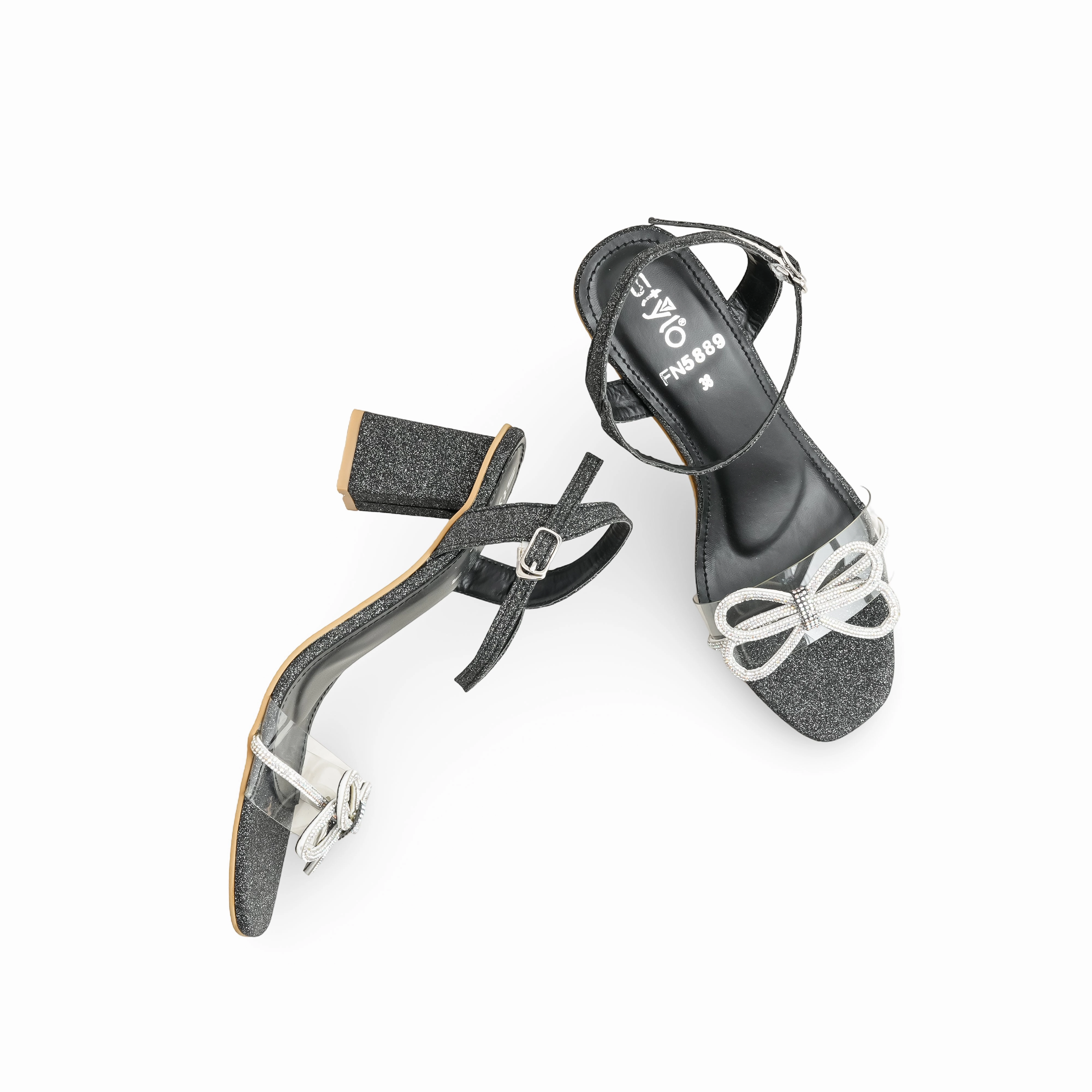 Black Fancy Sandal FN5889