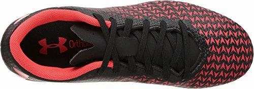 Kids Cf Force 3.0 Fg Jr. Soccer Little Kid/Big Kid Black/White/Neon Coral Athletic Shoe Soccer.com Cleats