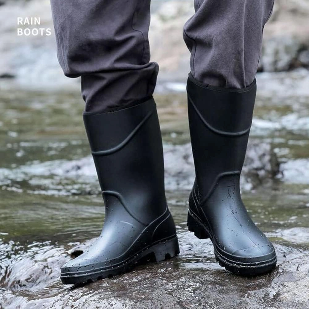 Sexy Thigh High Boots Rojeam Mens Rain Boots Waterproof Garden Shoes Rain Shoes