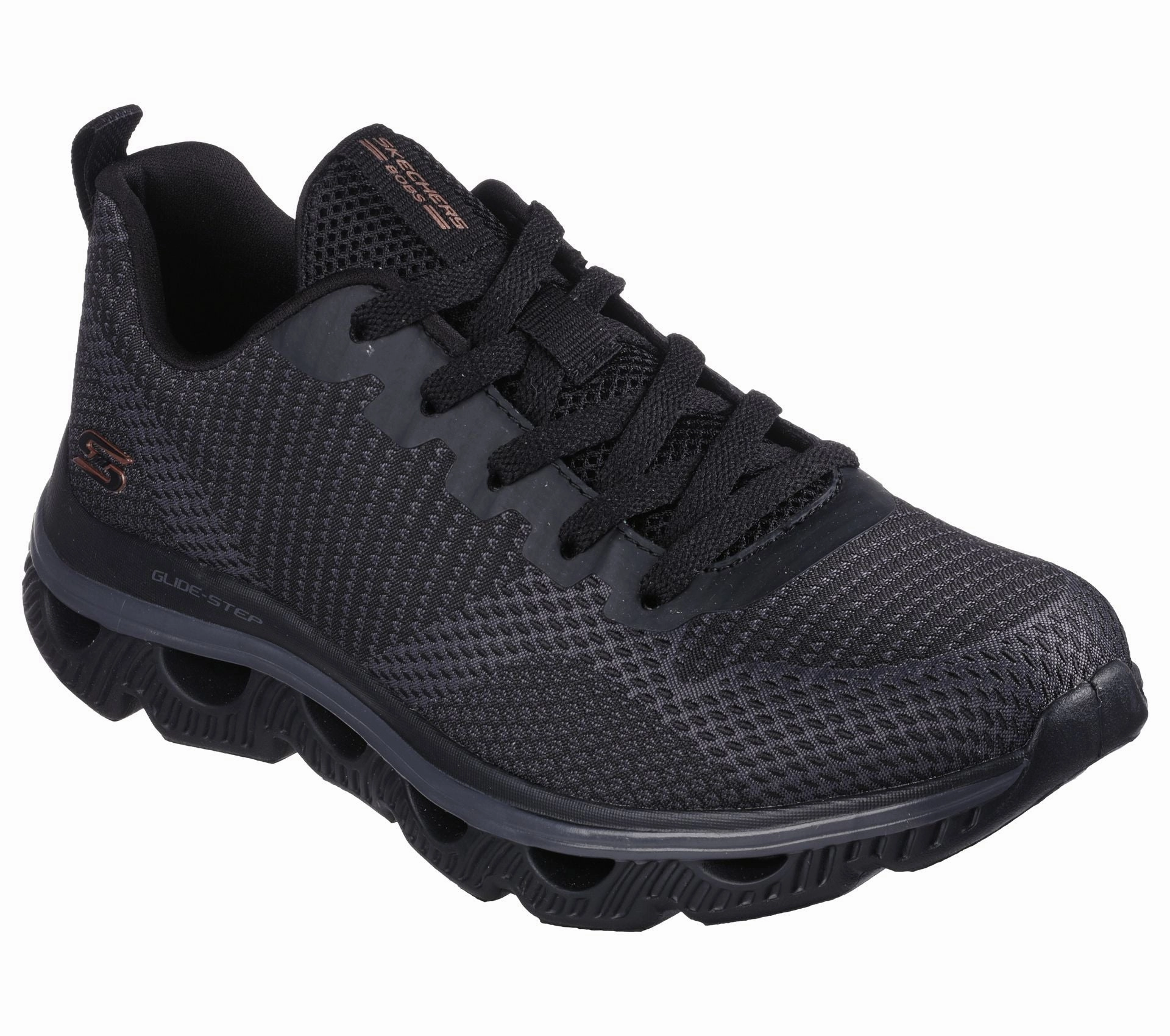 Boost Badminton Shoes SKECHERS BOBS SPORT ARC WAVES - KNIGHT WAVES - 117173 - BBK