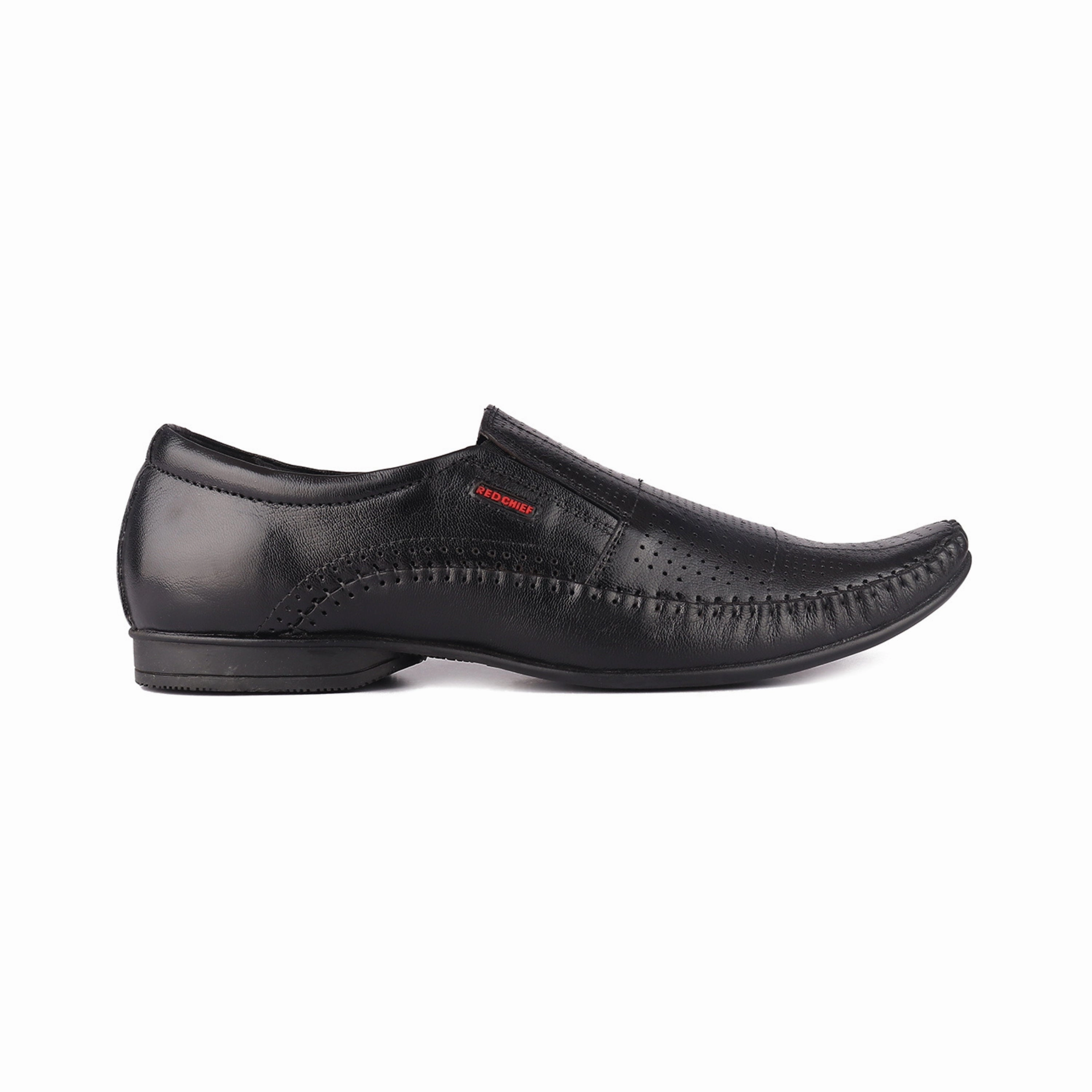 Hiking Shoes For Golf Red Chief Black Formal Shoes for Men RC3420 001