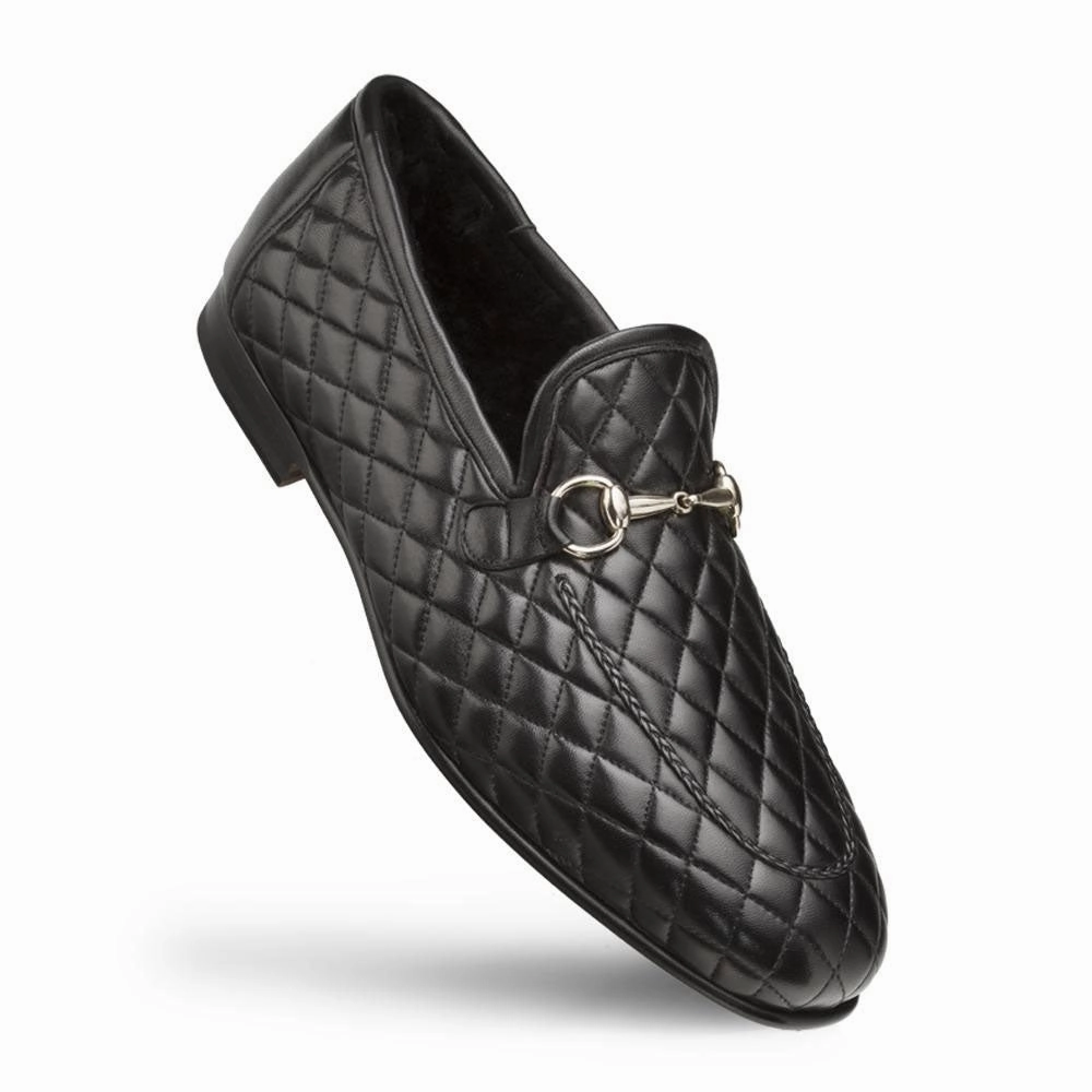 Mezlan Quilted Leather Loafer Black Best Slip Sneakers Walking