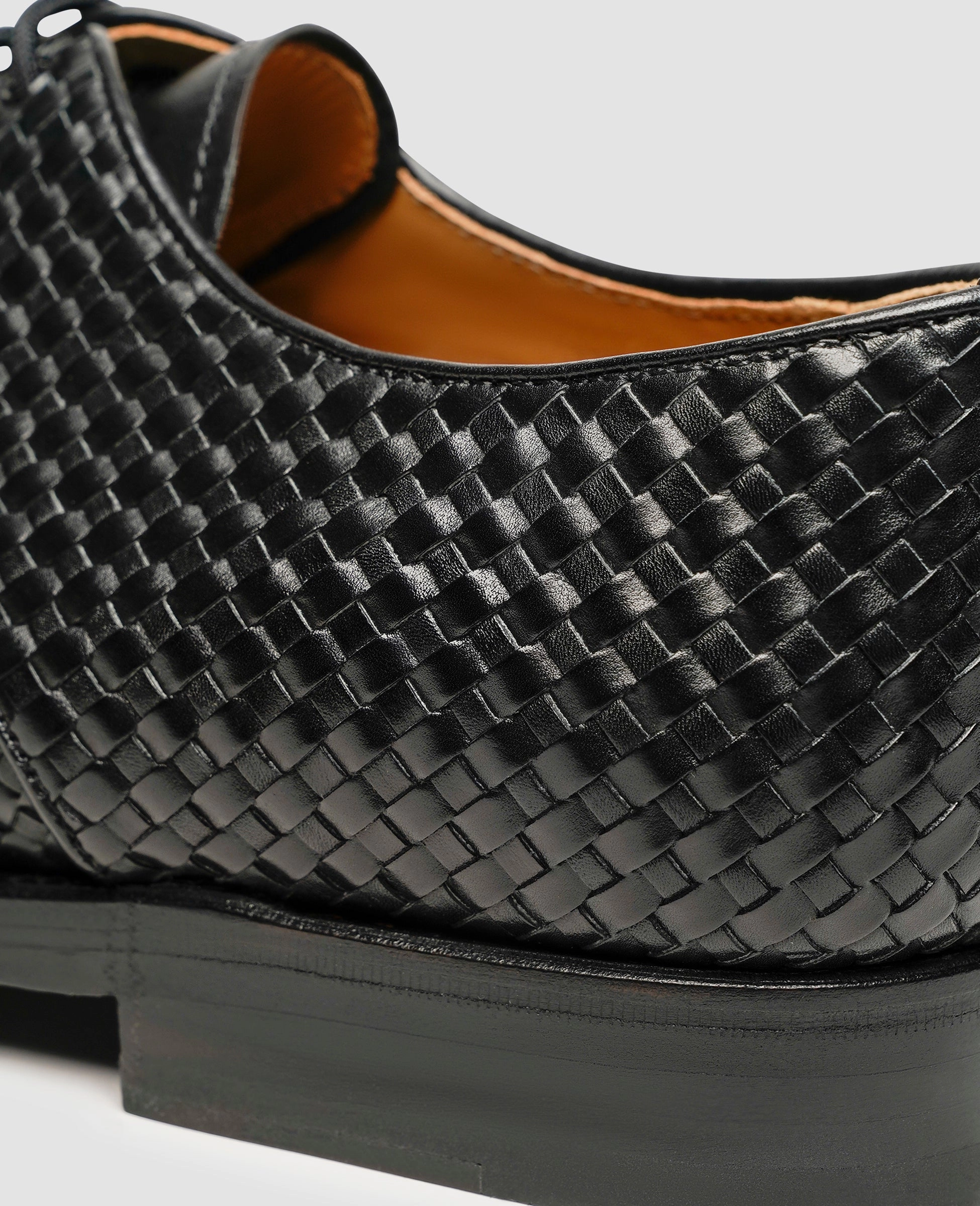 Lace Up Ballet Flat Shoes Luzern Plain AC - Black