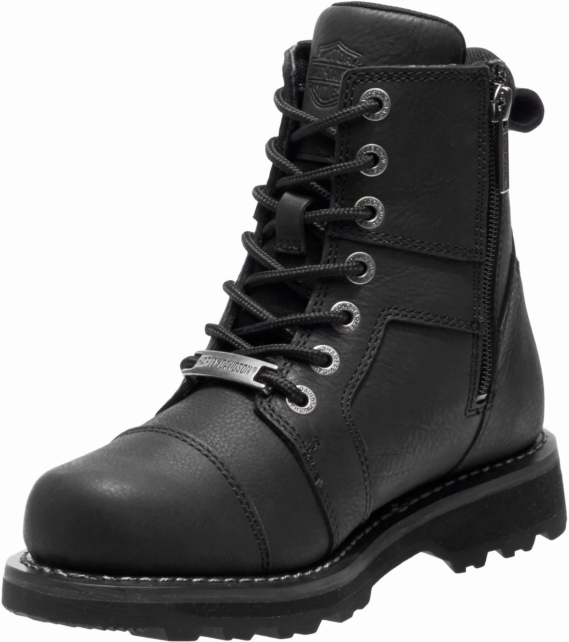 Roper Work Boots 'Harley Davidson' Women's 5.5" Oakleigh Leather - Black