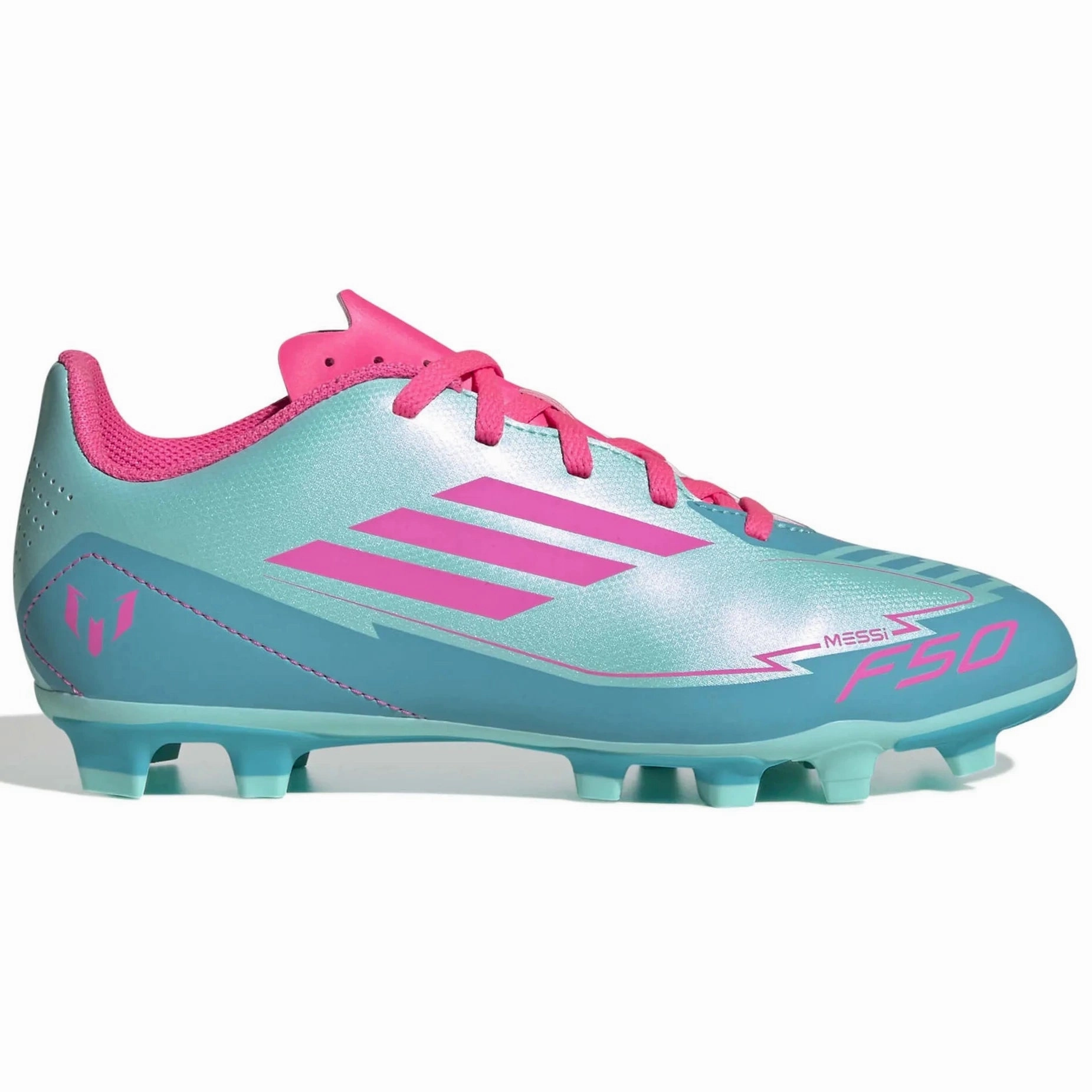 adidas Kids F50 Club Messi Firm/Multi Ground Soccer Cleats - MP2 Pack (SP25) Soccer Cleats Youth Size