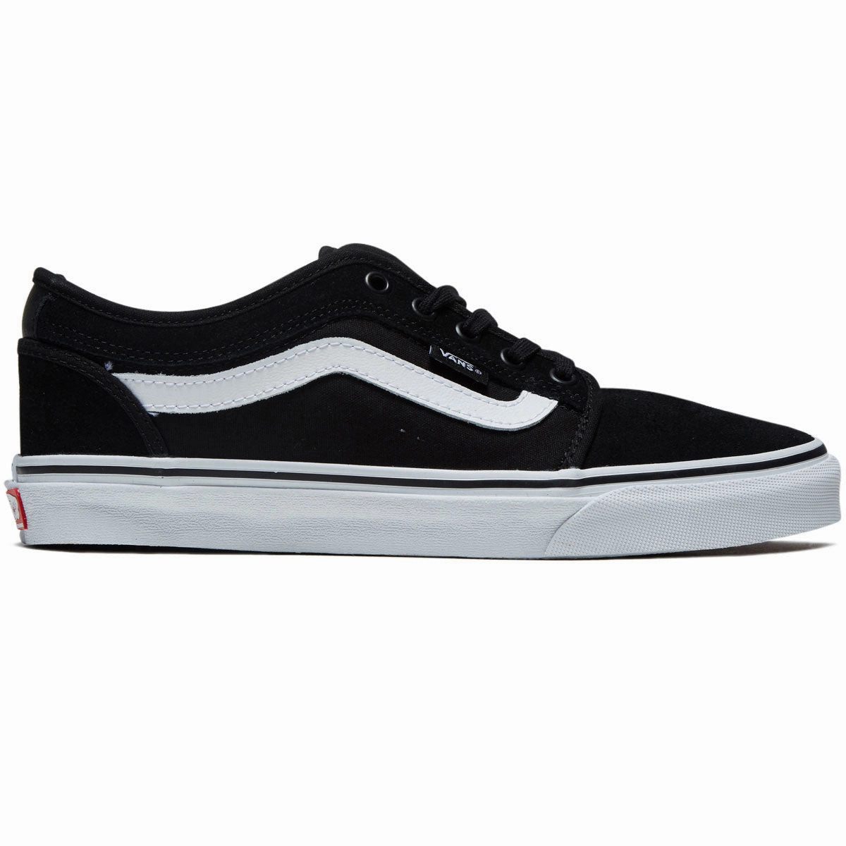 Air Skate Shoes Vans Skate Chukka Low Sidestripe Shoes - Black/White