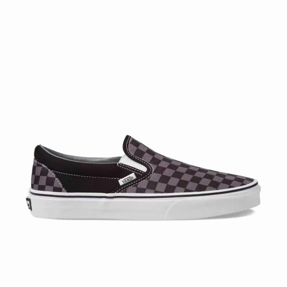 Classic Slip-On Checkerboard 'Black Pewter Grey' Signature Skate