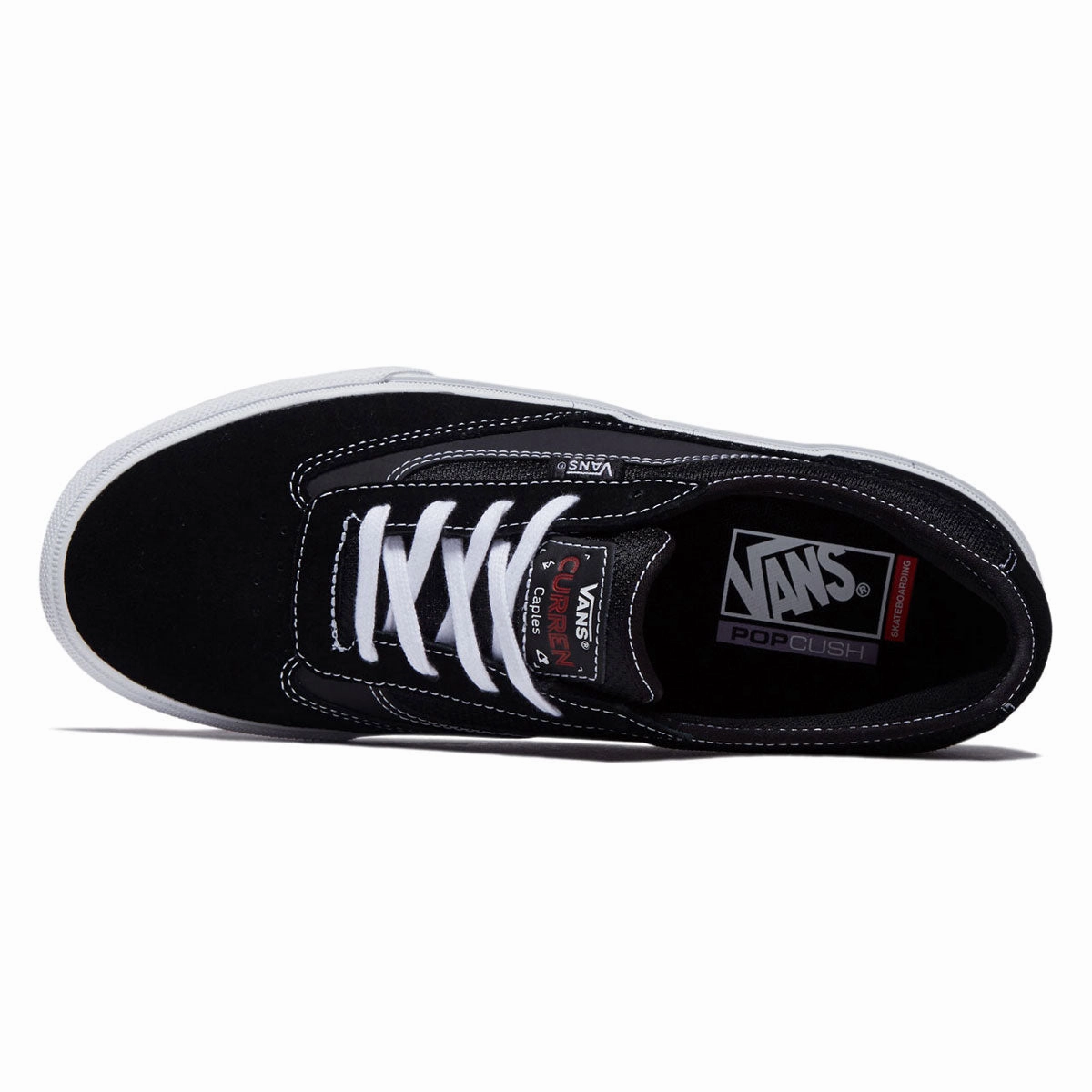 2022 Best Vans Skate Curren Caples Shoes - Gum Black/White