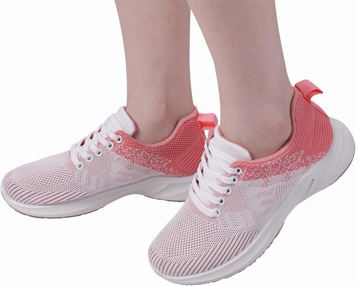 Domahi Sneakers Women's Mesh Sneakers Lace Up Lightweight Casual Sneakers Comfortable Non-Slip Breathable Walking Shoes Orthopedic Shoes with Arch Support