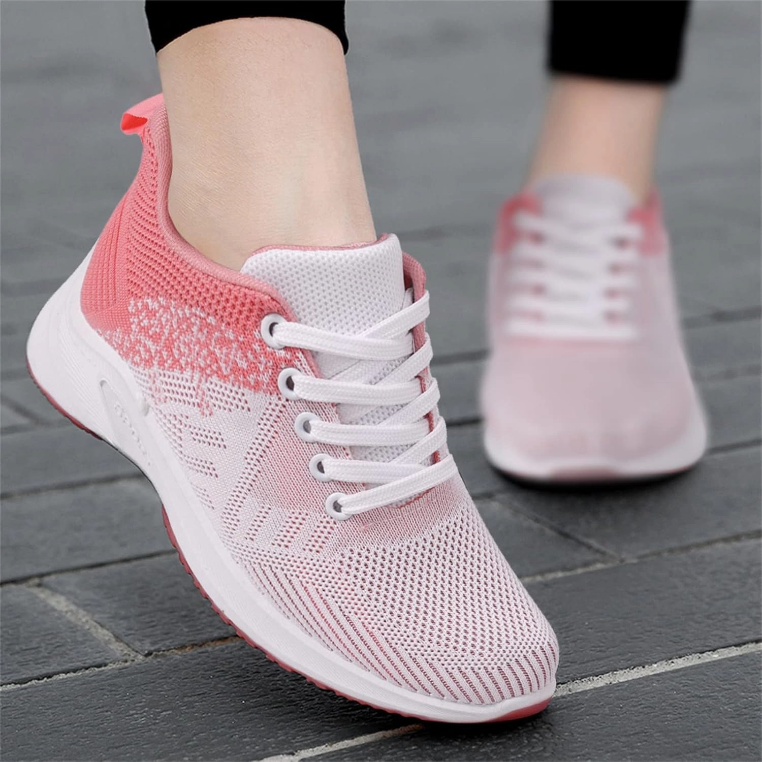 Sneakers Air Max 97 Women's Mesh Sneakers Lace Up Lightweight Casual Sneakers Comfortable Non-Slip Breathable Walking Shoes Orthopedic Shoes with Arch Support