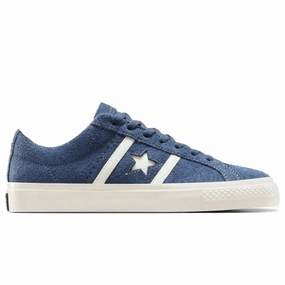 Converse One Star Academy Pro Suede Navy Egret Shoes Stiff Skate Shoes