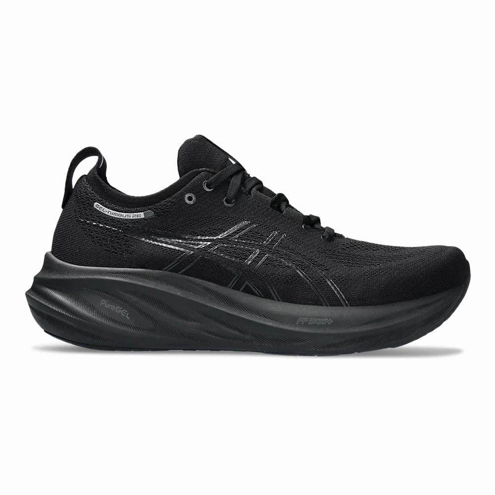 Best Asics Running Shoes Overpronation Men's Asics GEL-Nimbus 26, Black/Black, 7 D Medium