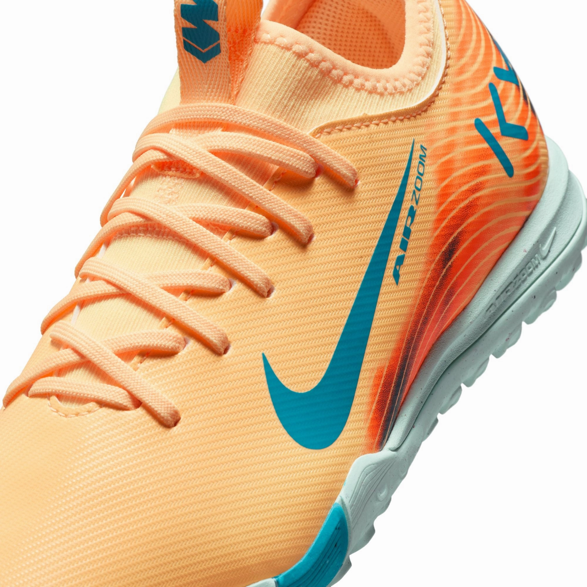 Nike Junior Vapor 16 Academy Kylian Mbappe TF Turf Soccer Shoes - Melon Tint/Neo Turq-Igloo Nike Infinity G Golf Shoes