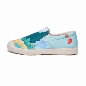 Van Gogh Wheatfield with Cypresses Cadiz Women Low Cost Skate Shoes