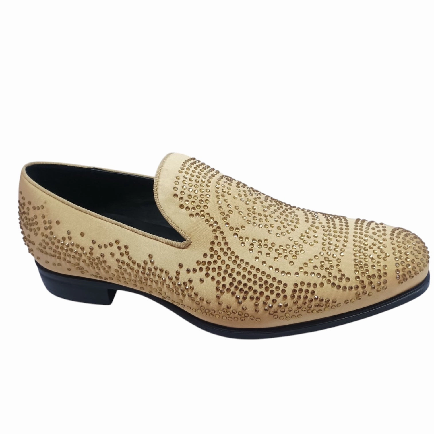 TERRONI: Velvet Embellished Loafer S61 Stacy Loafers