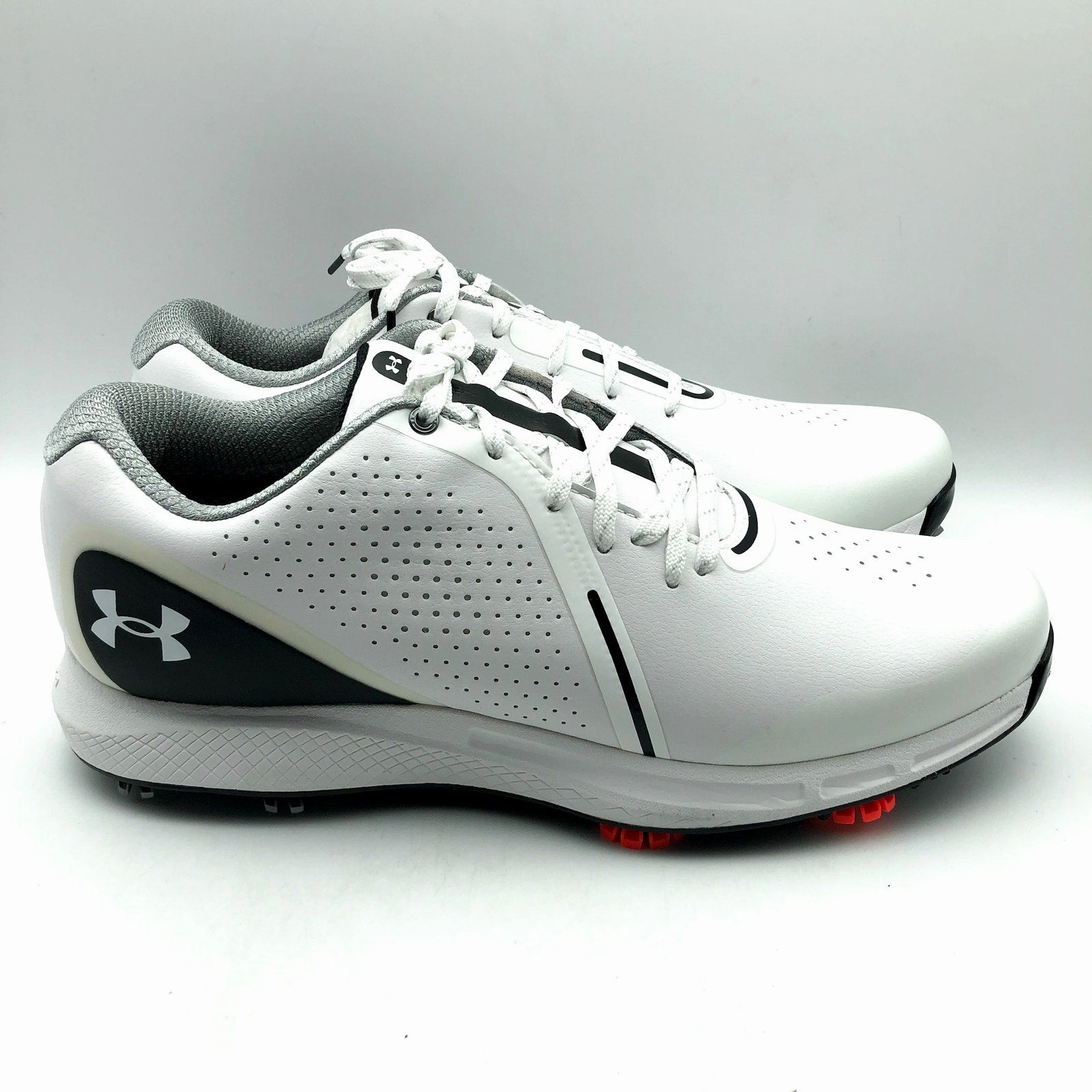 Pioneer Magnolia Golf Under Armour Mens UA Charged Draw RST Golf Shoes US 11 EU 45 White Black NIB