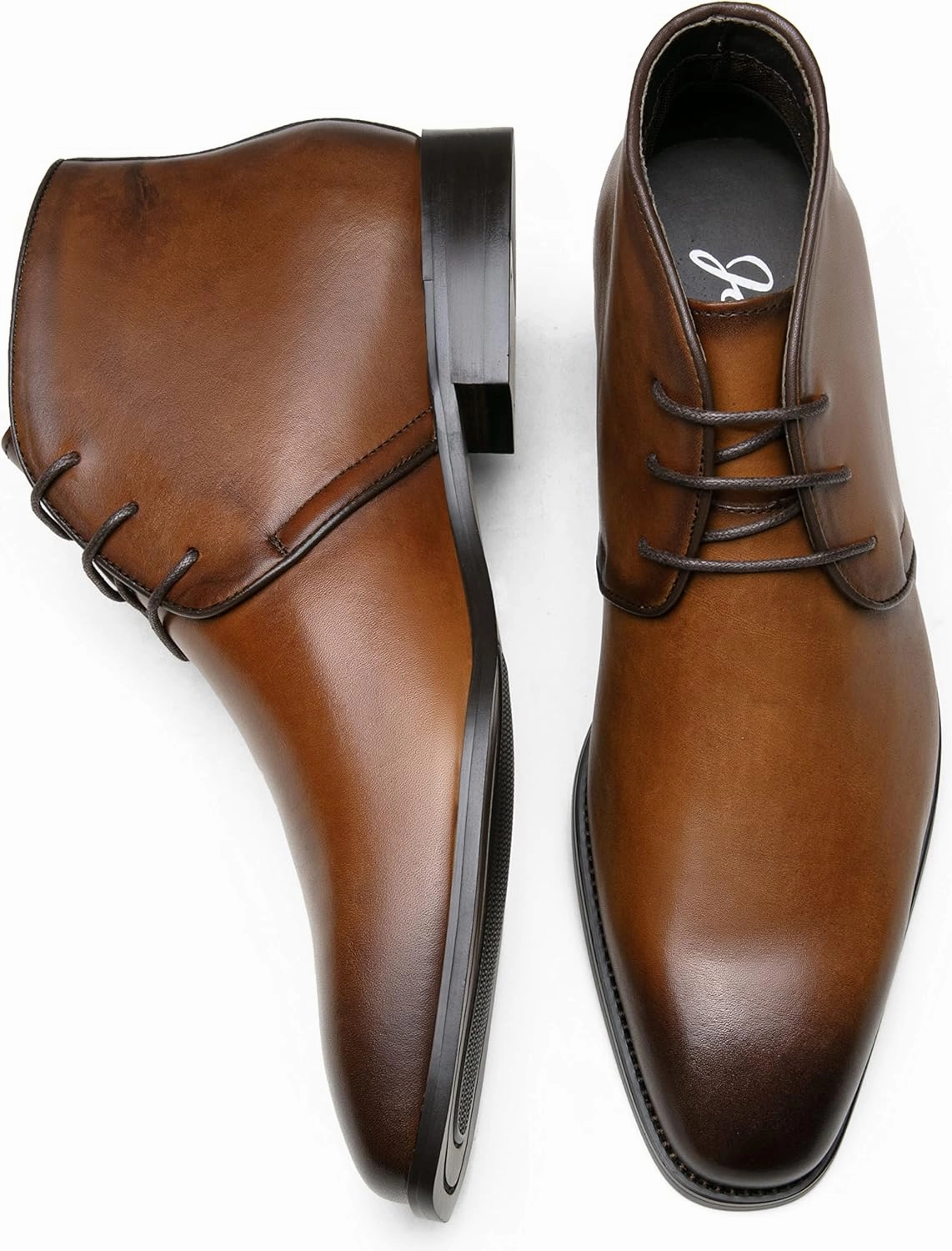 Fashion Cowgirl Boots Jousen Leather Boots for Men Dress Classic Mens Boots Polish Retro Ankle Chukka Boots Mens