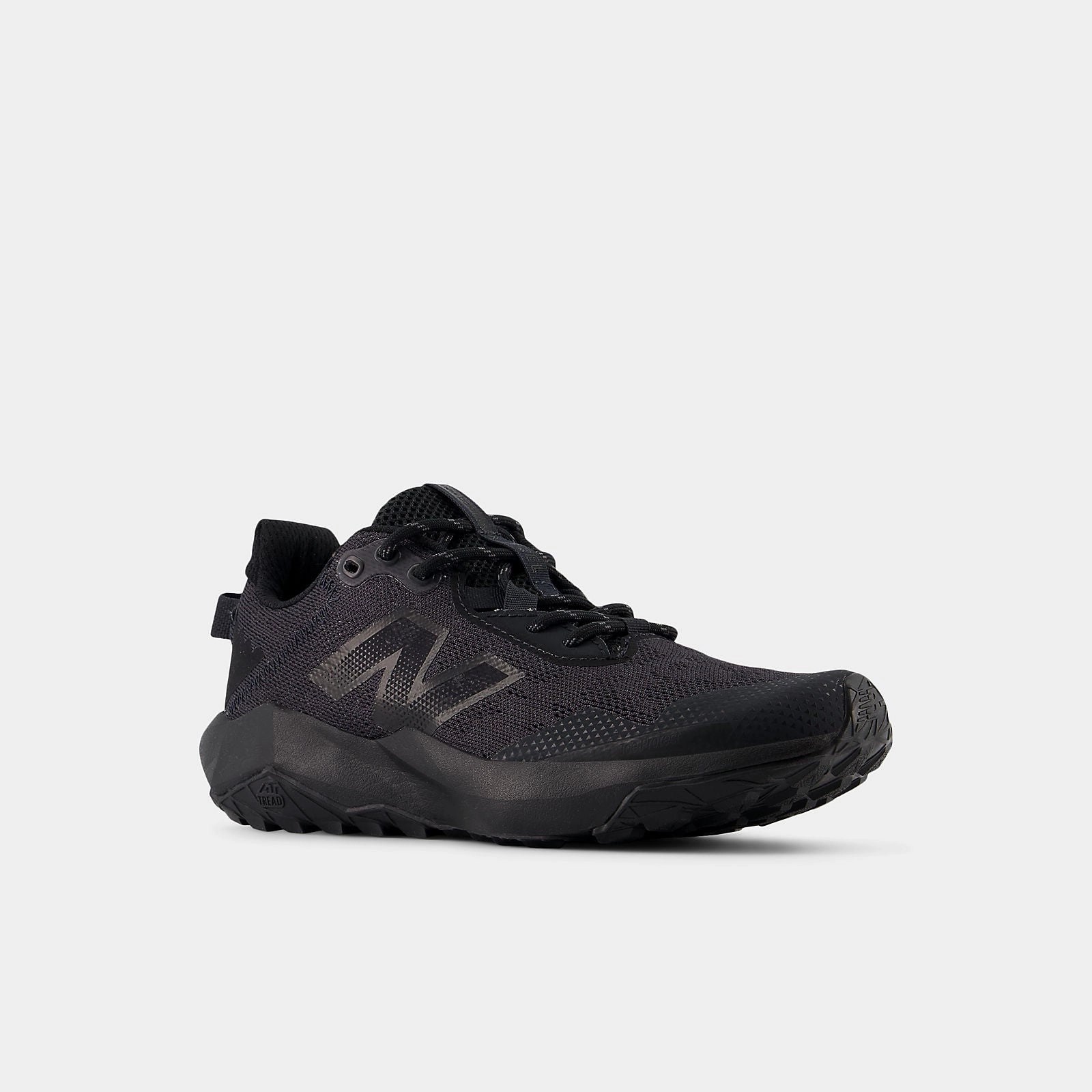 New Balance Kid's Dynasoft Nitrel V6 Triple Black Running Shoes Retro Trail Running Shoes