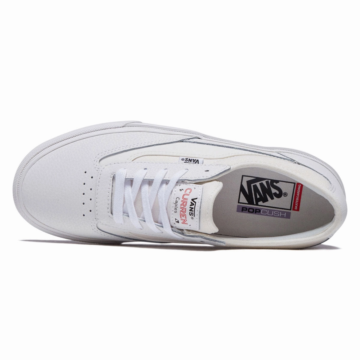 Tyshawn Jones Skate Shoes Vans Skate Curren Caples Shoes - Blanc De Blanc