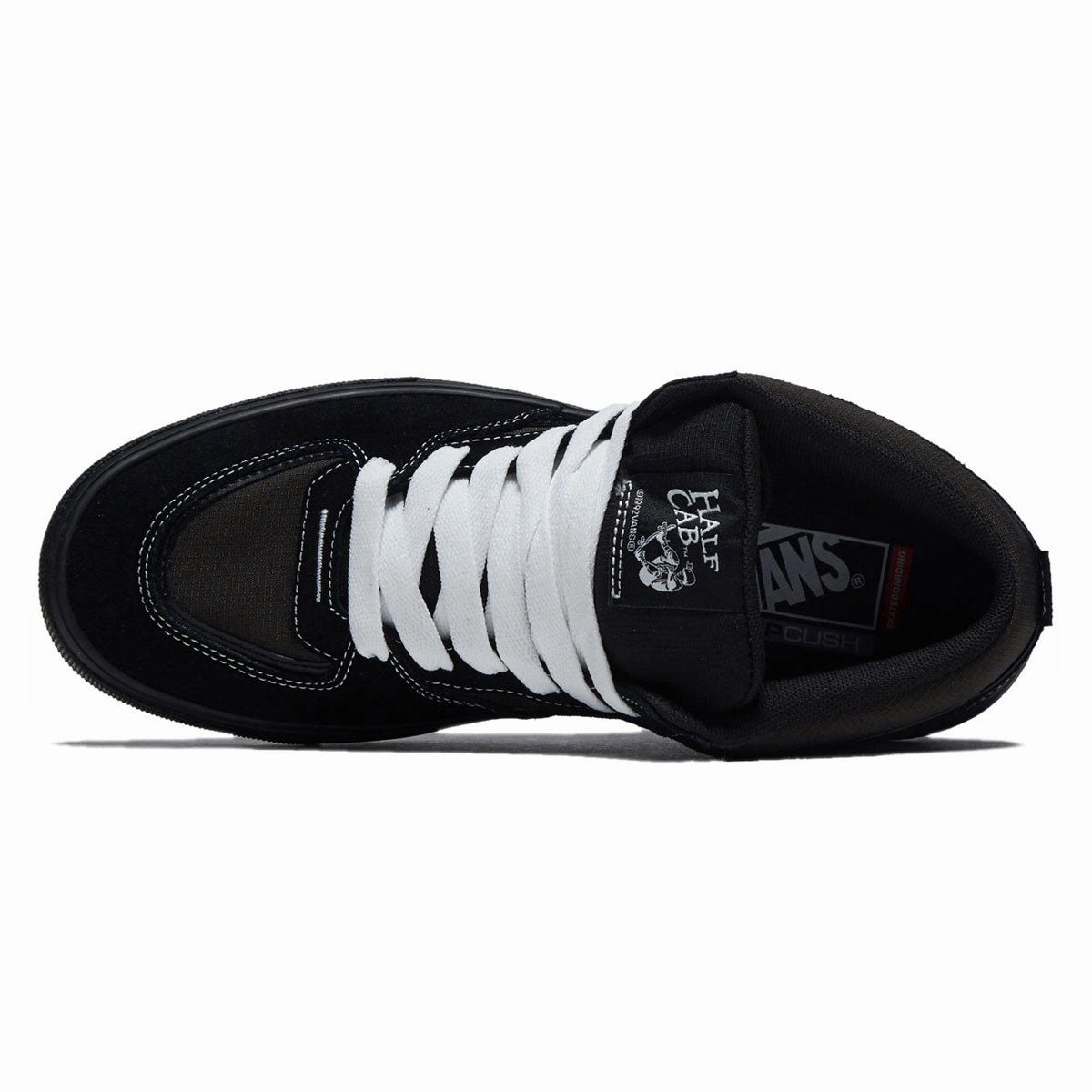 Vans Skate Half Cab Wafflecup Shoes - Black/Asphalt Low Cost Skate Shoes