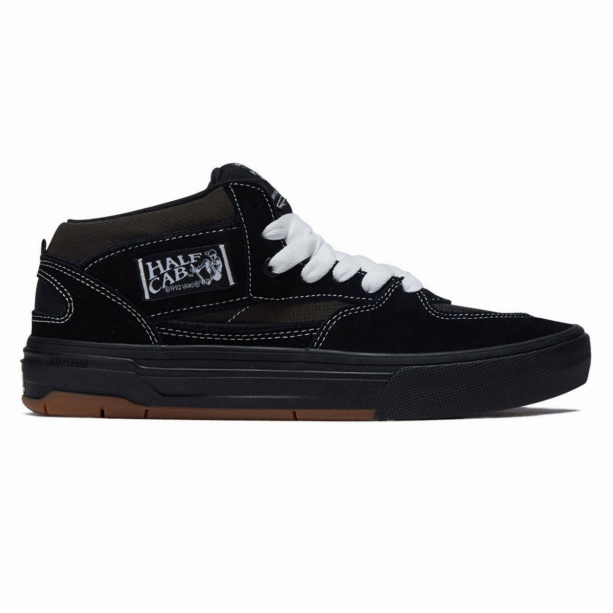 Vans Skate Half Cab Wafflecup Shoes - Black/Asphalt Nyjah Huston Skate Shoes