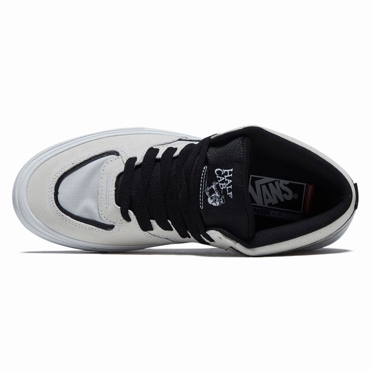 State Skate Shoes Vans Skate Half Cab Wafflecup Shoes - White/Black