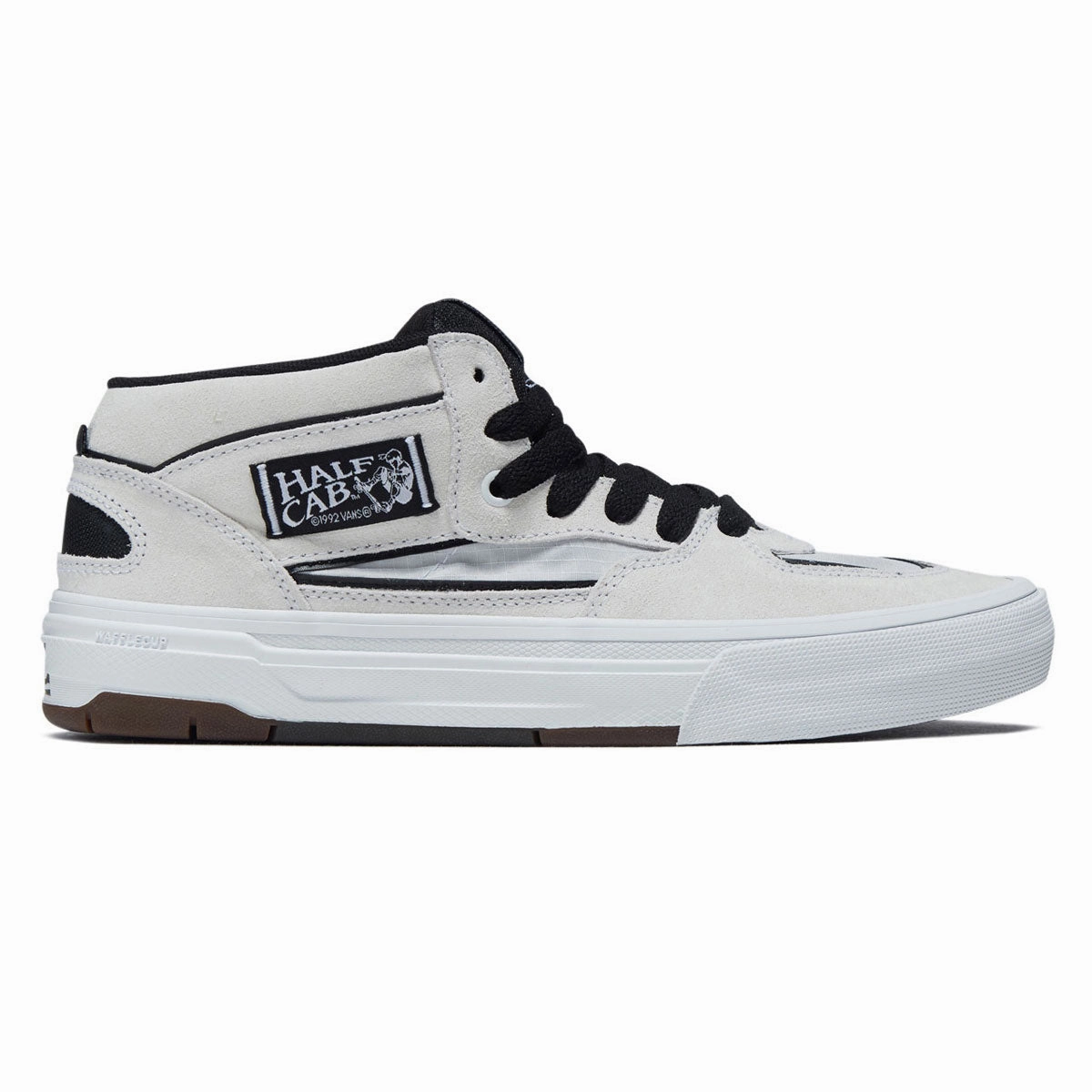 808 Skate Vans Skate Half Cab Wafflecup Shoes - White/Black
