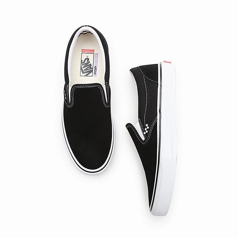 Chunky Skate Shoes Vans Skate Slip-On Pro Skateboarding Shoes - Black/White