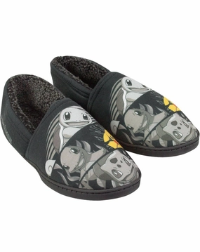 Pokemon Character Panels Men's Slippers Wool Felt Slippers