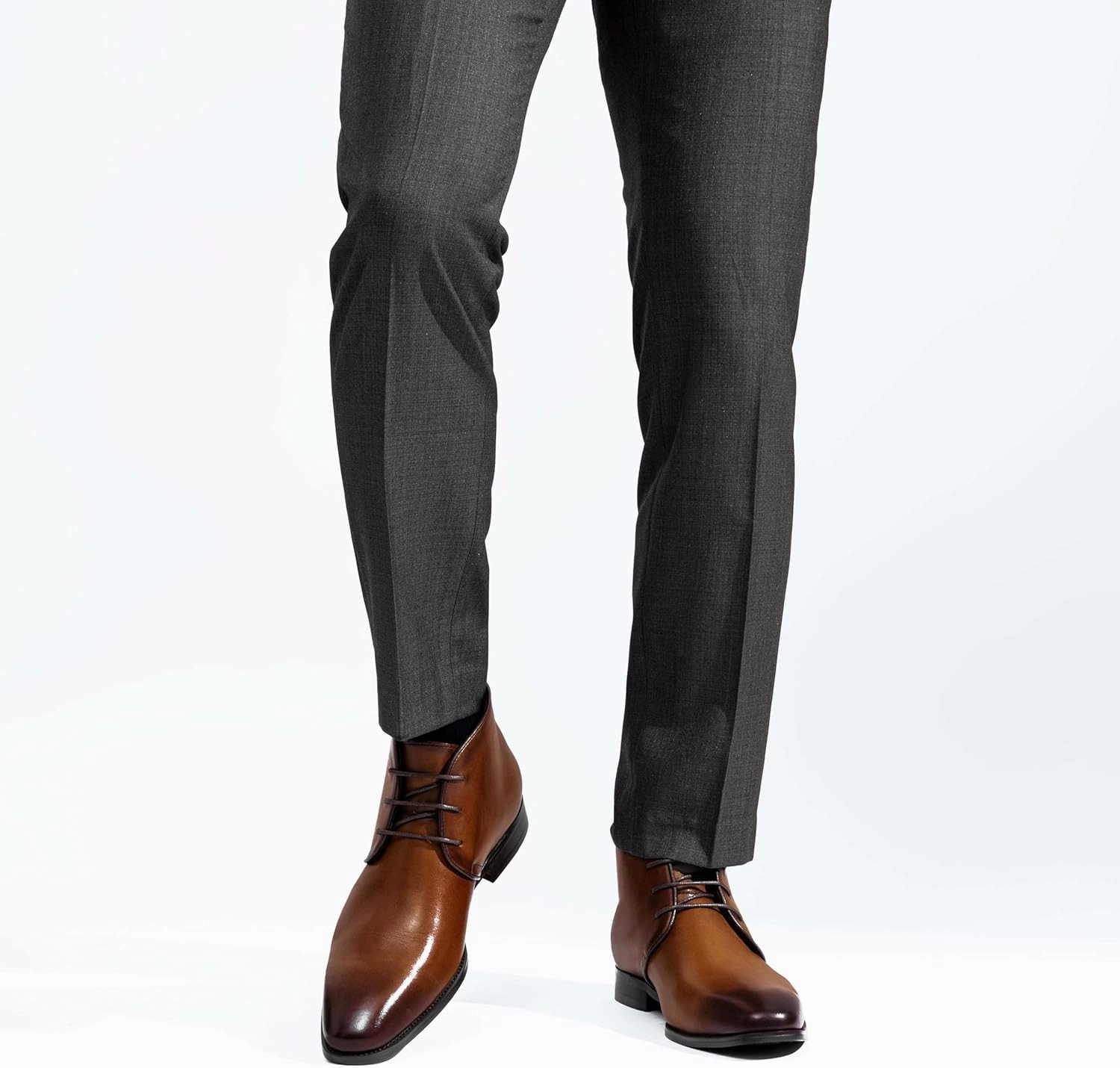 Gray Timberland Boots Jousen Leather Boots for Men Dress Classic Mens Boots Polish Retro Ankle Chukka Boots Mens