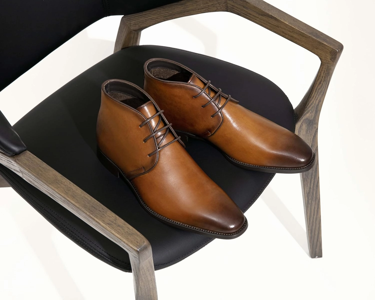 Light Hiking Boots Jousen Leather Boots for Men Dress Classic Mens Boots Polish Retro Ankle Chukka Boots Mens