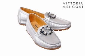 Loafers With Crystals Vm Gin