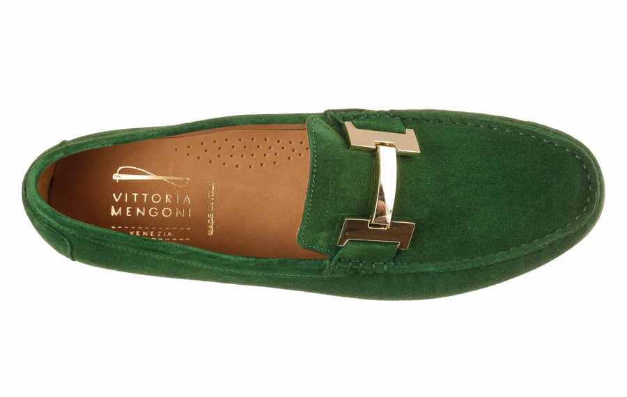 Comfortable Leather Loafers Vm Herrara Green